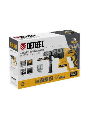 Перфоратор Denzel BLRH-IB-26-0, SDS-plus, 18 В, 3 Дж, от аккумулятора