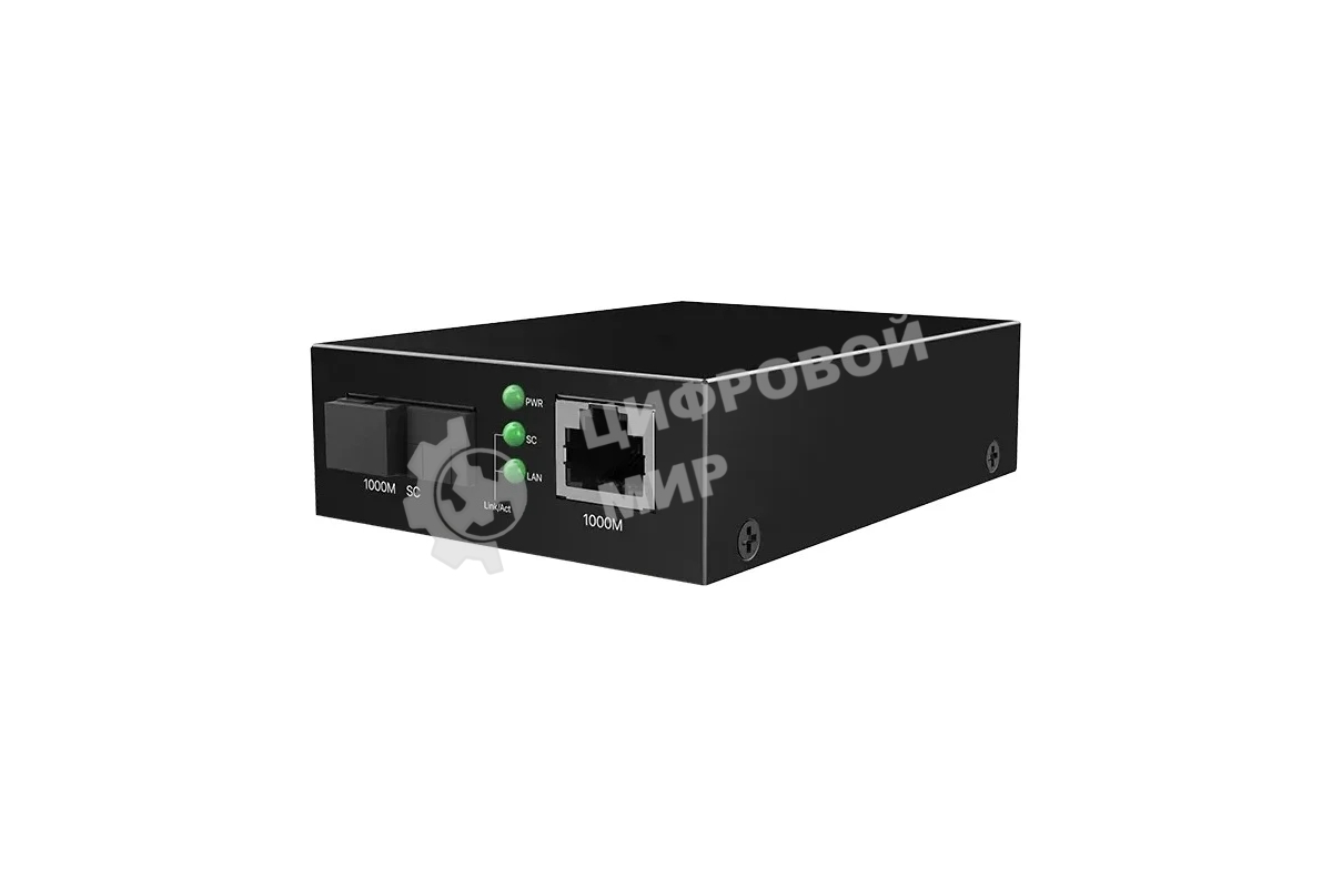Медиаконвертер одномодовый Tenda TFC300A, RJ-45x1 Гбит/с, SCx1 Гбит/с, до 3 км