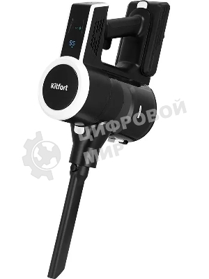 Пылесос вертикальный Kitfort КТ-5393 черный/серебристый, питание от аккумулятора, 125 Вт, уборка сухая, пылесборник 1 л