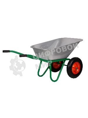 Тачка садово-строительная Palisad 2-х колесная, усиленная, грузоподъемность 320 кг, объем 100 л