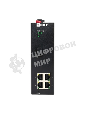 Коммутатор EKF TSX-ML2-1GX/SFP-4GTP, 4×1 Гбит/с PoE + 1×1 Гбит/с SFP, управляемый