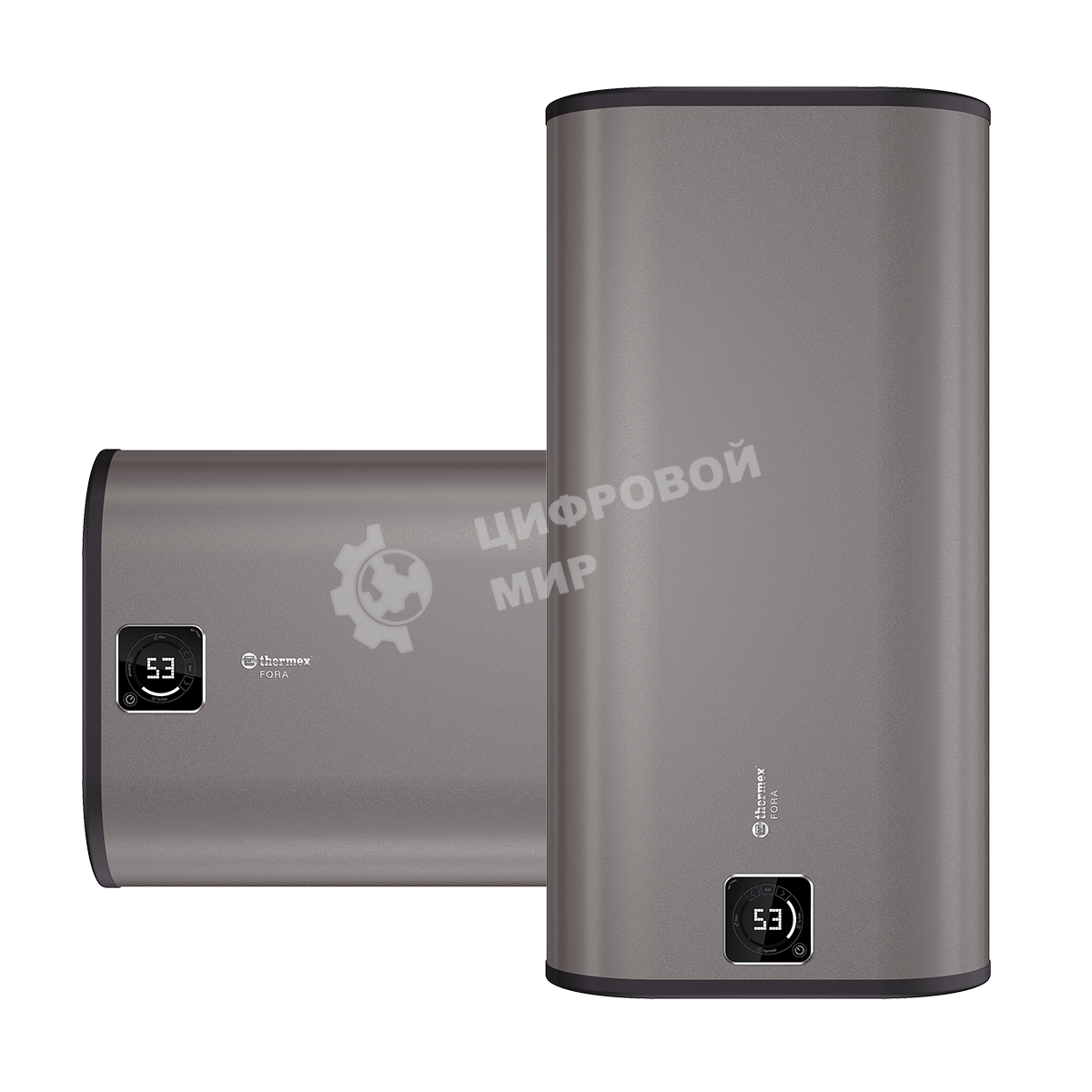 Водонагреватель Thermex Fora 80 2кВт 80л электрический настенный, серый