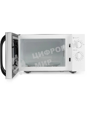 Микроволновая печь Hyundai HYM-M2023 белый/хром, 23 л, 800 Вт, переключатели - поворотный механизм