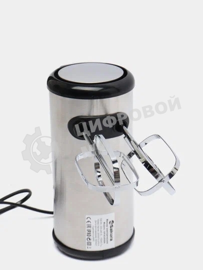 Миксер ручной Sakura SA-6330SBK Premium 500 Вт, 5 скор, турбо