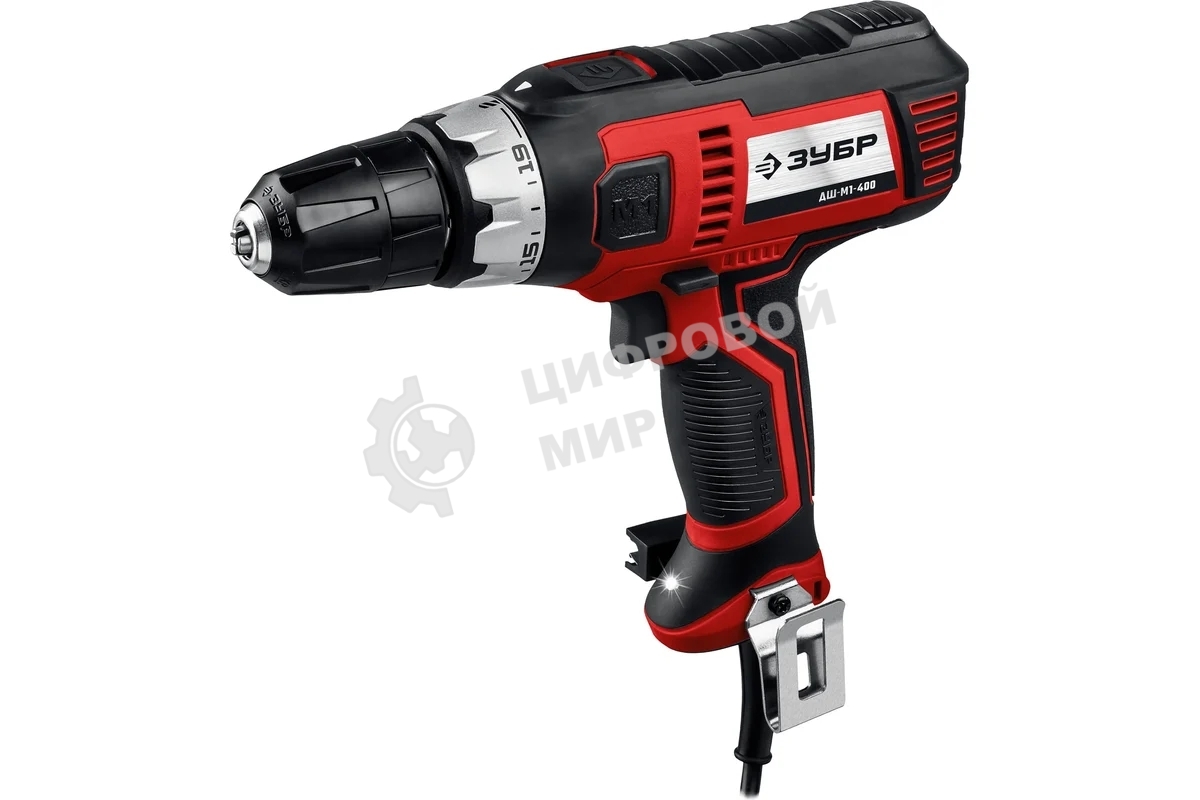 Дрель-шуруповерт Зубр ДШ-М1-400, 400 Вт, 28 Нм, щеточный
