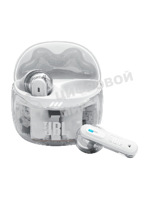 Наушники TWS JBL Tune Flex 2 призрачно-белый, вкладыши/внутриканальные (трансформер), Bluetooth, адаптивное шумоподавление
