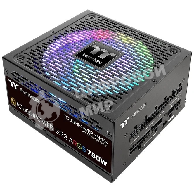 Блок питания Thermaltake Toughpower GF3 ARGb (PS-TPD-0750F4FAGE-1), 750Вт, 80 PLUS Gold, 140мм, модульный, черный