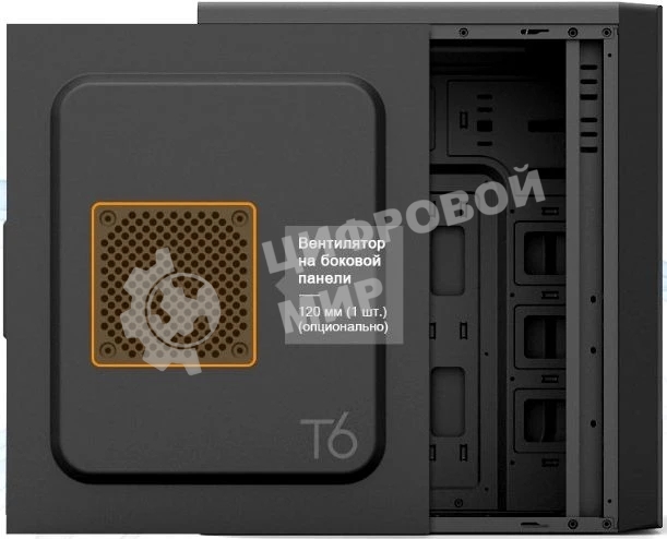 Компьютерный корпус Zalman ZM-T6 черный без БП ATX 1xUSB 2.0 1xUSB 3.0 audio bott PSU