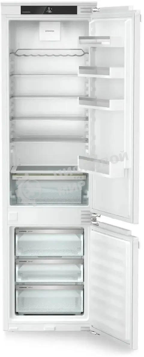Встраиваемый холодильник Liebherr Pure, ниша 194 см, EasyFresh, МК NoFrost 3 контейнера, сенсорный дисплей Touch, door-on-door.