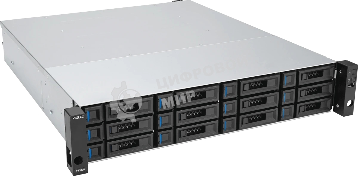 Серверная платформа ASUS VS320D-RS12-D1712154Z, 2U, Intel Xeon 64-bit 4-core, 4x DDR4 ECC DIMM, 12 x 2.5