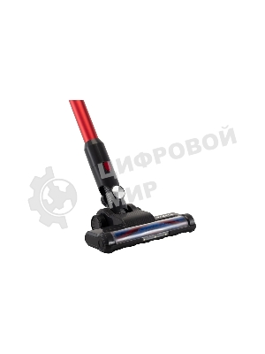 Пылесос вертикальный Harper HVC-VR03 красный/черный, питание от аккумулятора, 100 Вт, уборка сухая, пылесборник 0,8 л