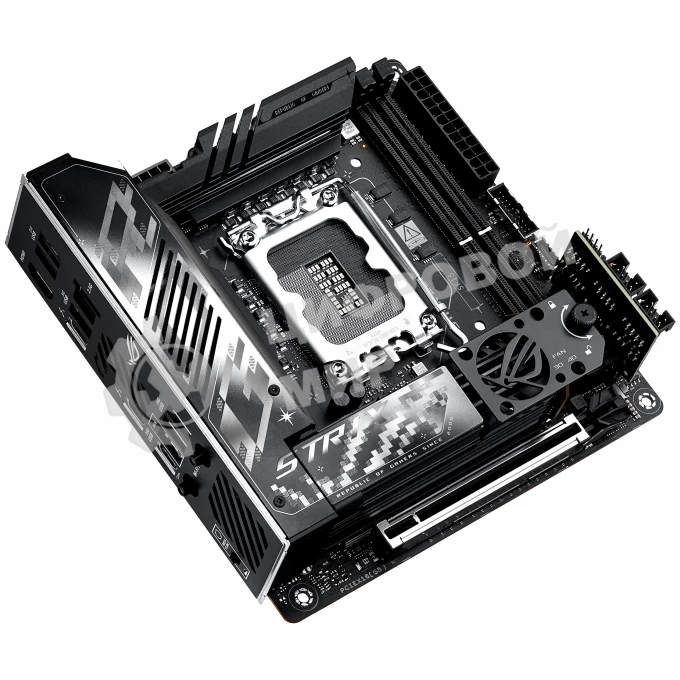 Материнская плата ASUS ROG STRIX Z890-I GAMING WIFI, LGA1851, Intel Z890, 2xDDR5, 2xSATA, 2xM.2, 1xPCI-E 5.0 x16, 1xHDMI, 2xThunderbolt 4, 1x2.5Gb LAN, 9xUSB-A, 1xUSB-C, 5.1, Mini-ITX