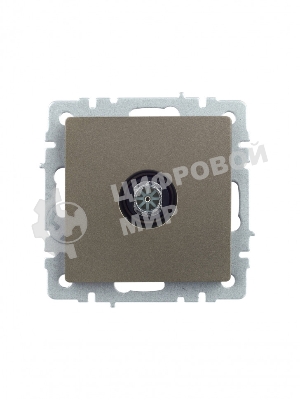 Розетка телевизионная оконечная IEK Brite РТВ11-0-БрШ (BR-A10-O-K37) СП шампань