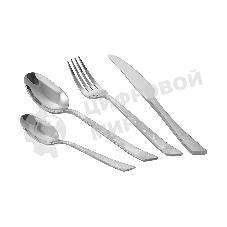 Набор столовых приборов LARA LR10-13/24 MIRA 24 пр, зеркальная полировка, острая вилка, лазер