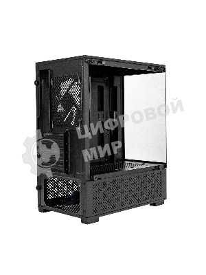 Компьютерный корпус Minitower ExeGate i3 SEA LE-NPX650 (mATX, БП 650NPX, 1хUSB+1хUSB 3.0, HD аудио, черный, передняя и боковая панели - закаленное стекло)