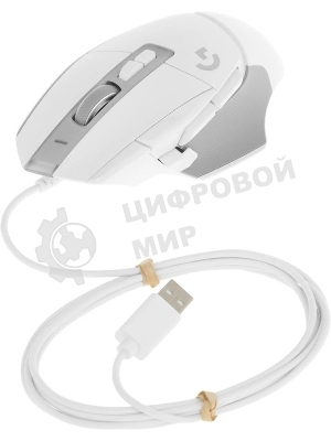 Мышь проводная Logitech G502 X белый, 25600 dpi, USB, кнопки - 13