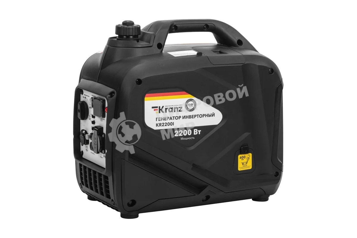 Электрогенератор бензиновый инверторный Kranz KR2200I, 2.2 кВт, 57 дБ, 22 кг