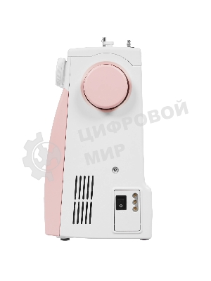 Швейная машина Janome HD1023 белый/розовый, электромеханическая, вертикальный качающийся, 25 операций, автоматическая петля