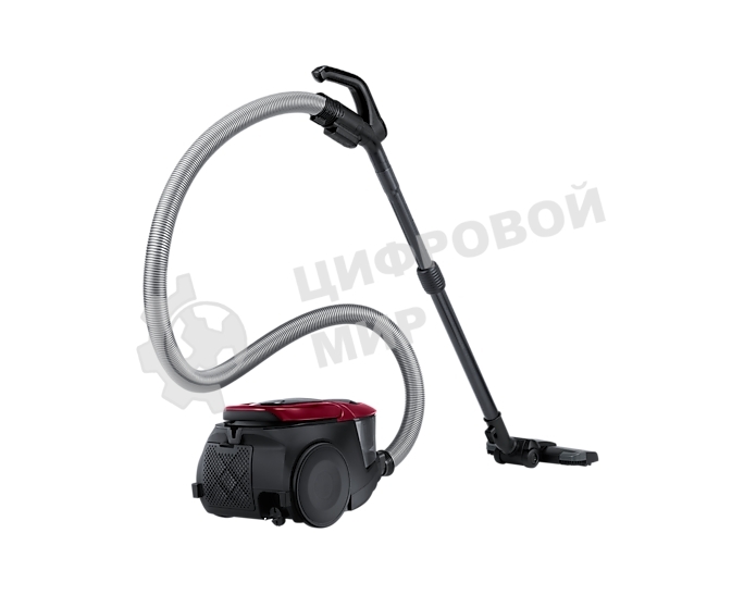 Пылесос Samsung VC18M31A0HP бордовый/черный, 380/1800 Вт, уборка сухая, пылесборник контейнер 2 л