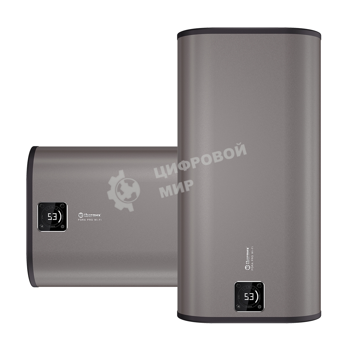 Водонагреватель Thermex Fora 80 (pro) Wi-Fi 2кВт 80л электрический настенный, серый