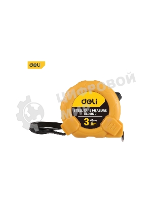 Рулетка Deli DL9003B 3мx16мм Метрическая. Корпус ударопрочный.