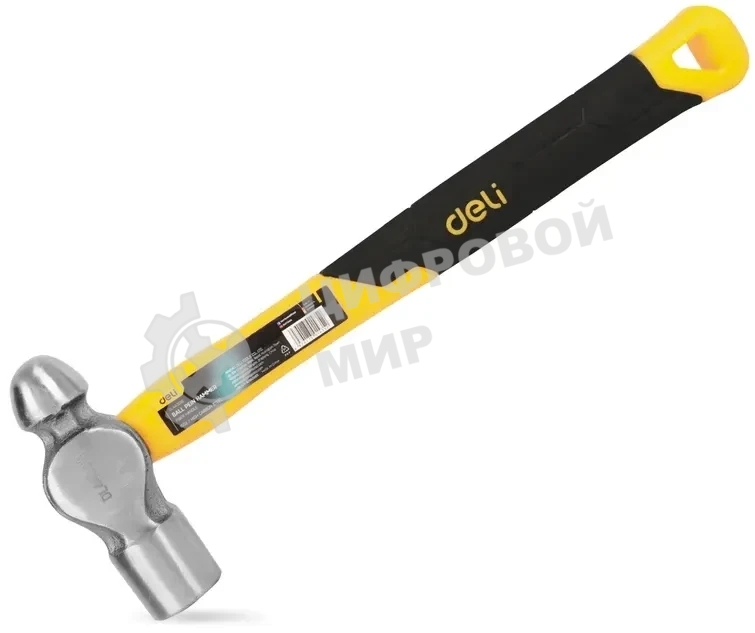 Рихтовочный молоток Deli DL443016 450 гр Фибергласовая рукоять