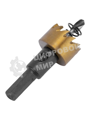 Коронка по металлу Denzel HSS, 22 мм, нитридтитановое покрытие