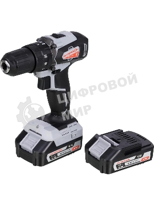 Дрель-шуруповерт ИНТЕРСКОЛ ДАУ-13/18ВК, 18 В, 1,5 Ач, 45 Нм, щеточный, ударный