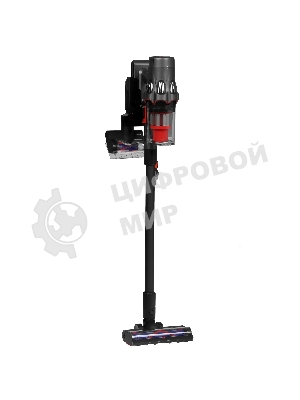 Пылесос вертикальный Deerma DEM-T50W серый/черный/красный, питание от аккумулятора, 420 Вт, уборка сухая, пылесборник 0.4 л