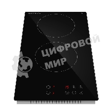Электрическая варочная поверхность HOMSair HV32DBK, 2 конфорки, стеклокерамика, 2400 Вт