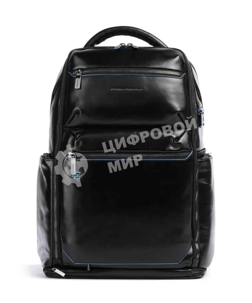 Рюкзак мужской Piquadro Blue Square CA6592B2BM/N, кожа, черный