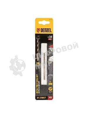 Сверло по металлу Denzel 3,8 мм, HSS Co-8%