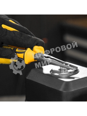 Длинногубцы прямые Denzel 205 мм, трехкомпонентные рукоятки