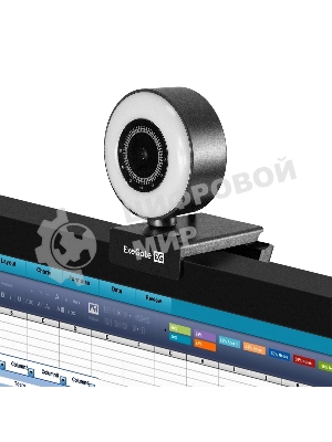 Веб-камера ExeGate eStudio EW-721 2560x1440, 30 кадр/с, USB Type-A, микрофон (2 шт, шумоподавление), автоматическая фокусировка, автоосвещение, универсальное крепление
