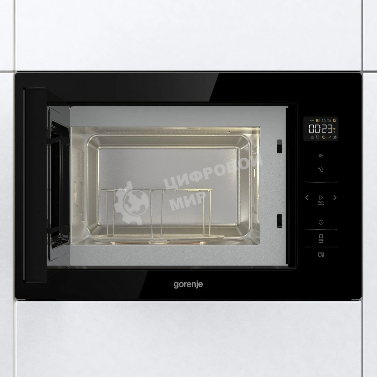 Встраиваемая микроволновая печь Gorenje BM251SG2BG, 25л, 900Вт, черный