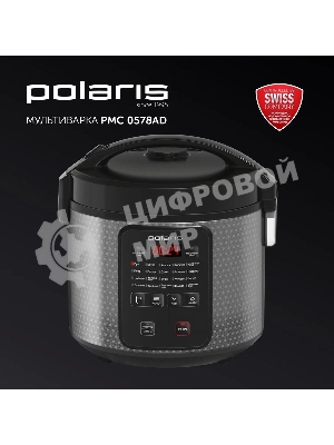 Мультиварка Polaris PMC0578AD 5л 750Вт серебристый