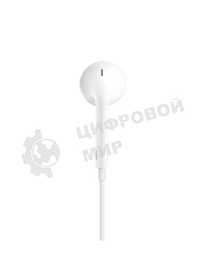 Проводные наушники Apple EarPods A1748 белый, вкладыши, Lightning, микрофон, регулировка громкости