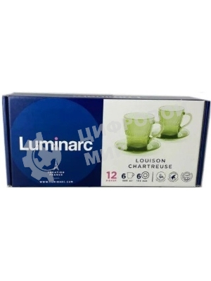 Набор чайный Luminarc ЛУИЗ ШАРТРЕЗ 280мл 12 предметов O0495