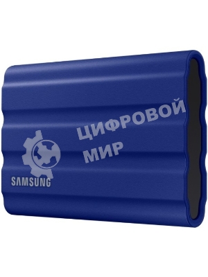 Внешний SSD Samsung T7 Shield, 2TB, USB 3.2 Gen 2 Type-C, R/W 1050/1000, синий