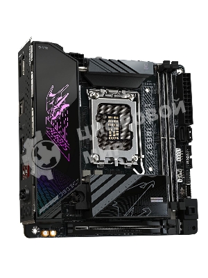 Материнская плата Gigabyte Z890I AORUS ULTRA, LGA 1851, Intel Z890, 2xDDR5, 2xSATA, 2xM.2, 1xPCIe 5.0 x16, 1xDP, 1xHDMI, 1xUSB-C, 1x Thunderbolt 4, 1x 2.5Gb LAN, 2xUSB-A 3.2 Gen 1, 3xUSB-A 3.2 Gen 2, 2x3.5 мм, TOSLINK, 7.1, 1xUSB4, Mini-ITX