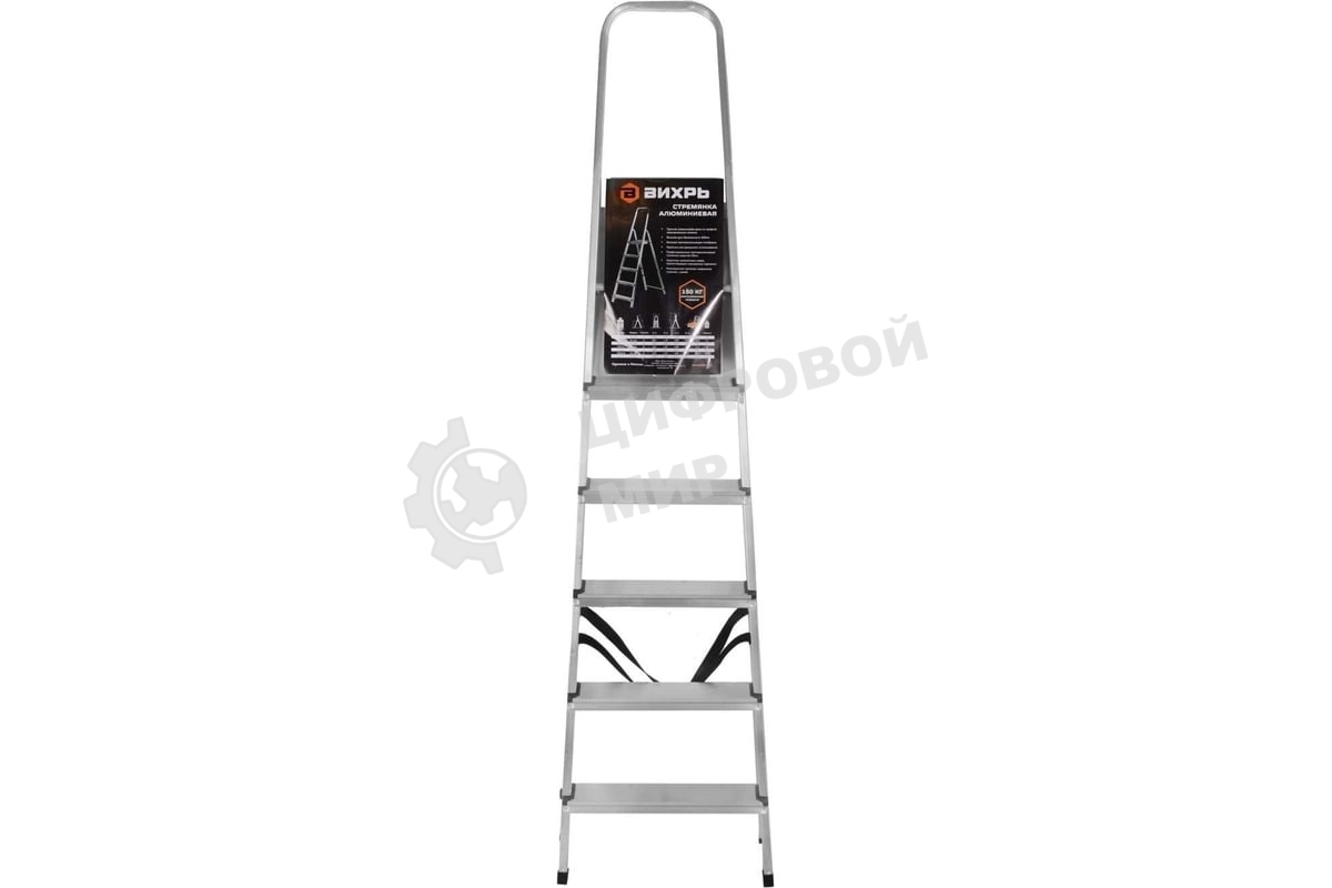 Стремянка алюминиевая Вихрь СА 1х6