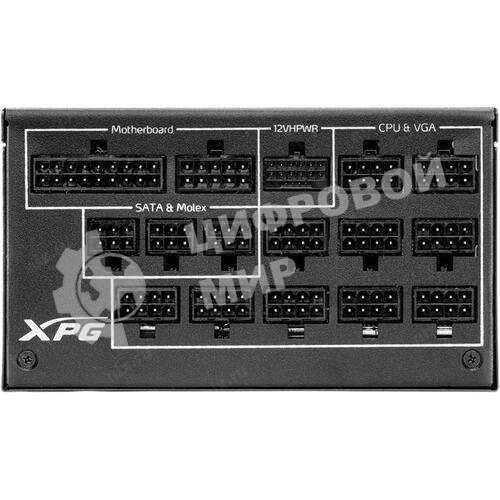 Блок питания ADATA XPG CYBERCORE II 1300W RTL (CYBERCOREII1300P-BKCEU), 1300Вт, 80 PLUS Platinum, 120мм, модульный, черный