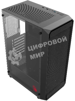 Компьютерный корпус Bloody BD-CC114 черный без БП ATX 8x120мм 1xUSB 2.0 1xUSB 3.0 audio bott PSU