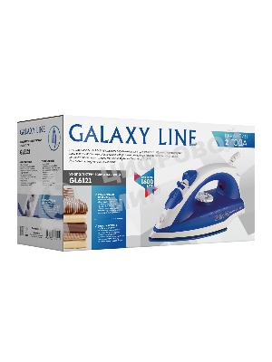 Утюг Galaxy Line GL 6121 синий, 1600 Вт, 25 г/мин, 120 г/мин, 150 мл