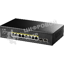 Коммутатор Cudy GS1008PS2 (L2) 8x1 Гбит/с 2SFP 8PoE+ 120W неуправляемый