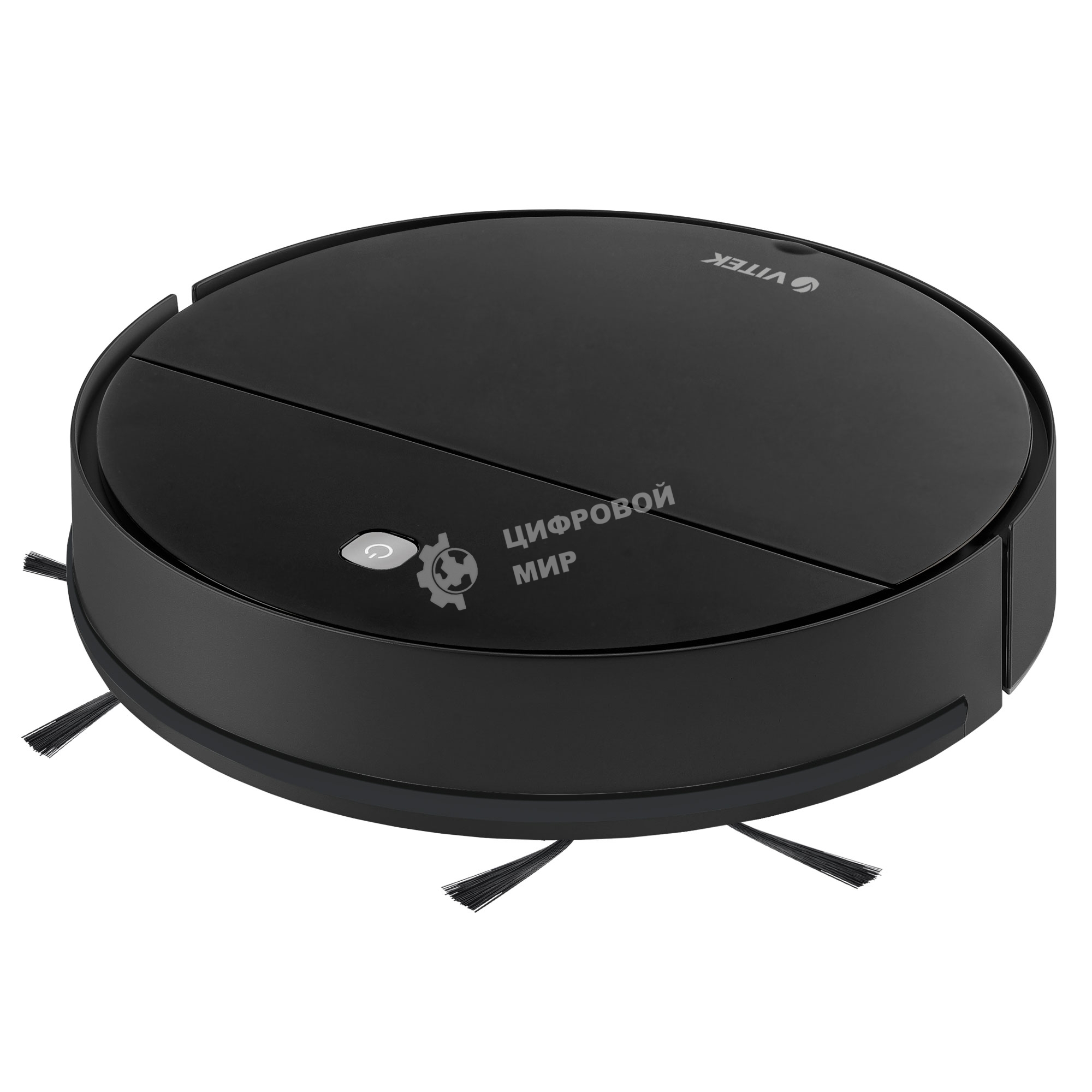 Робот-пылесос  Vitek VT-1809 Midnight черный, 2000 мАч Li-Ion, уборка влажная/сухая, пылесборник контейнер 0.35 л