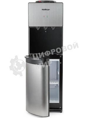 Кулер для воды Hotfrost V400BS, верхняя загрузка, нагрев 90 °С, охлаждение 10 °С, серебристый/черный