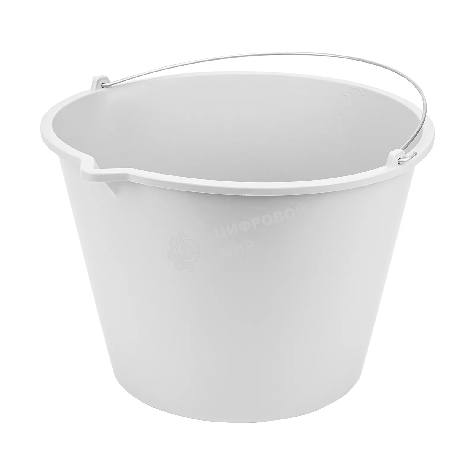 Ведро строительное Matrix пластмассовое 20 л, с носиком, эластичное