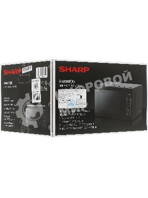 Микроволновая печь Sharp R-6800RK черный, 20 л, 800 Вт, переключатели - сенсор