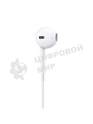 Проводные наушники Apple EarPods A1748 белый, вкладыши, Lightning, микрофон, регулировка громкости